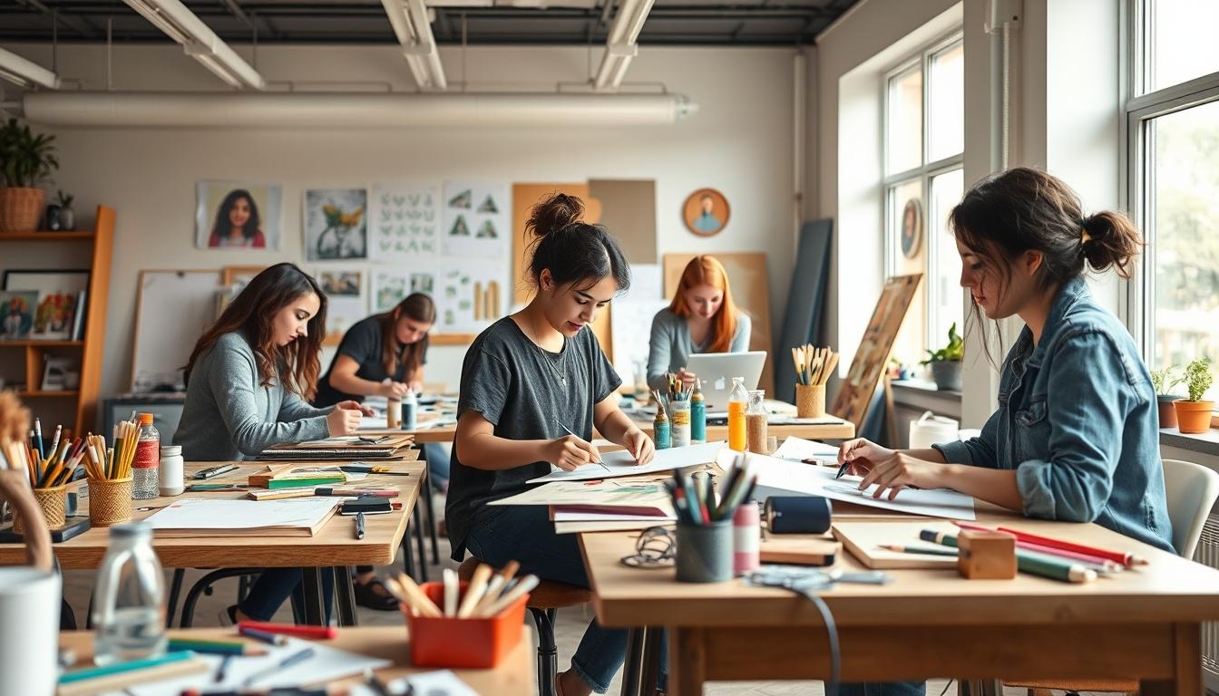 Structured study materials and learning resources on a desk